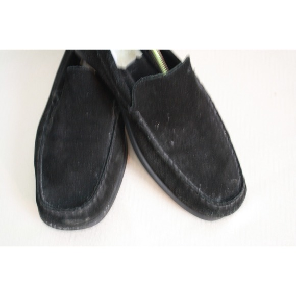 ECCO Men\'s New Black Suede Slip On Loafer Walking Comfort Rubber  Bottom Size 47 main image 7